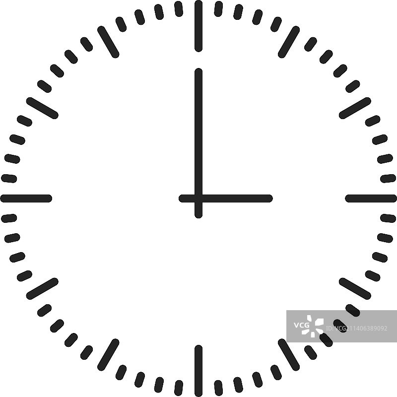 圆形时钟刻度线图标图片素材