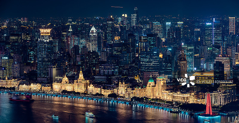 上海外滩夜景图片素材