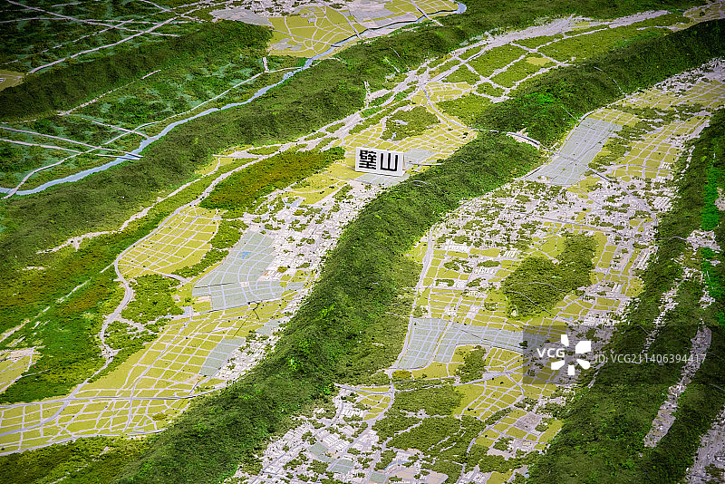 中国重庆地形沙盘模型图片素材