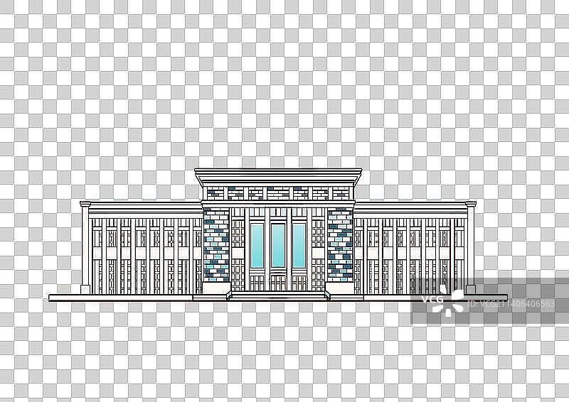 石家庄城市地标建筑元素河北博物馆图片素材