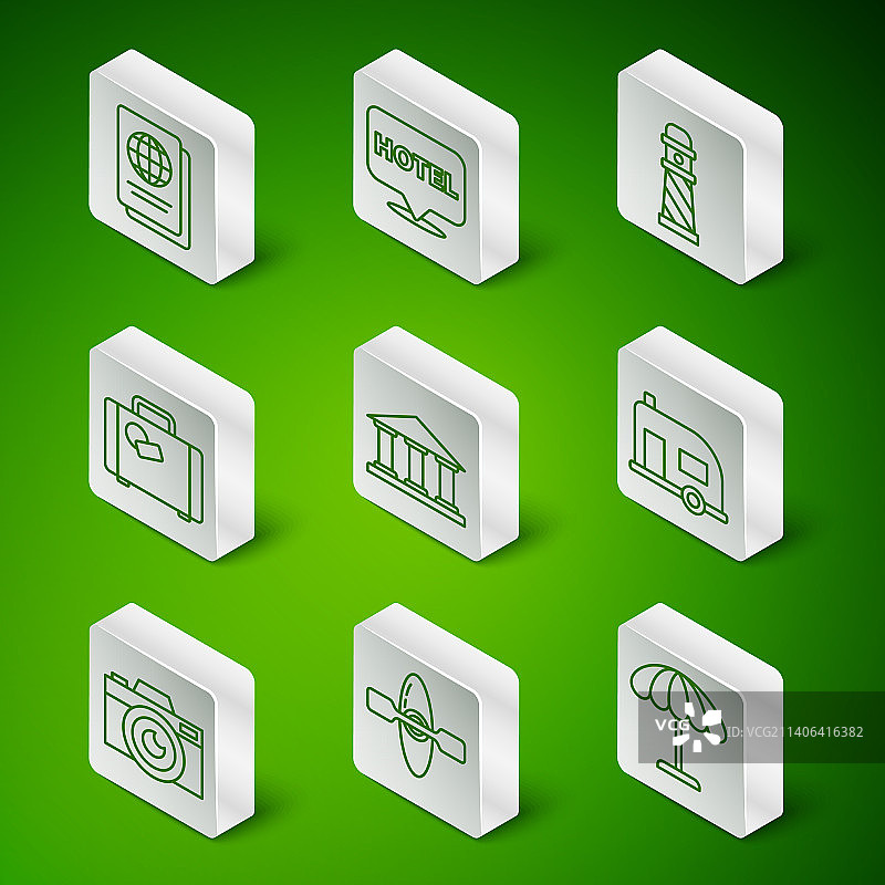 沙滩遮阳伞皮划艇图片素材