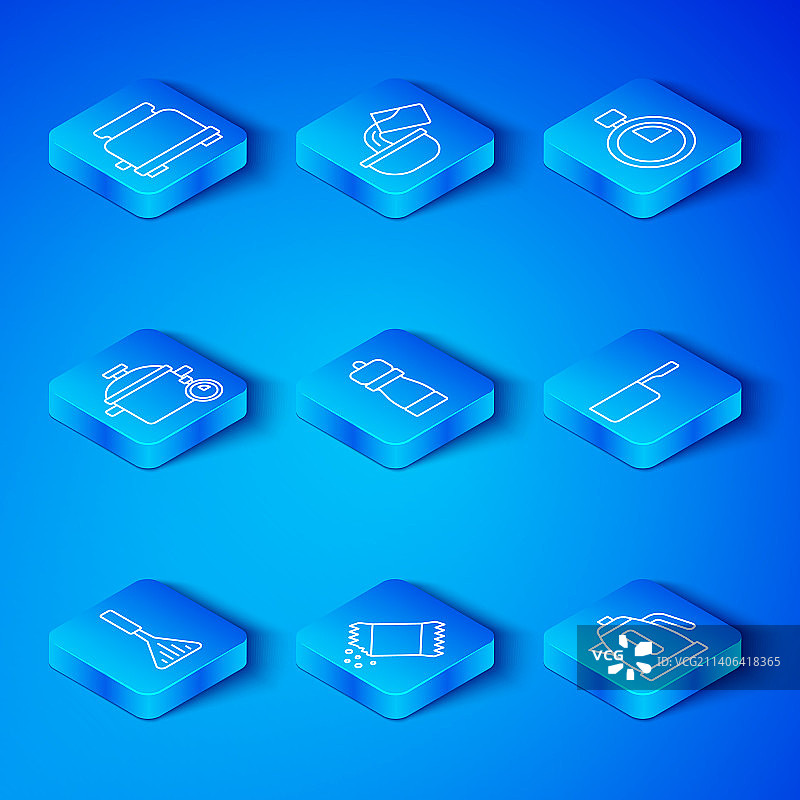 辣椒粉烧烤铲线条图标图片素材