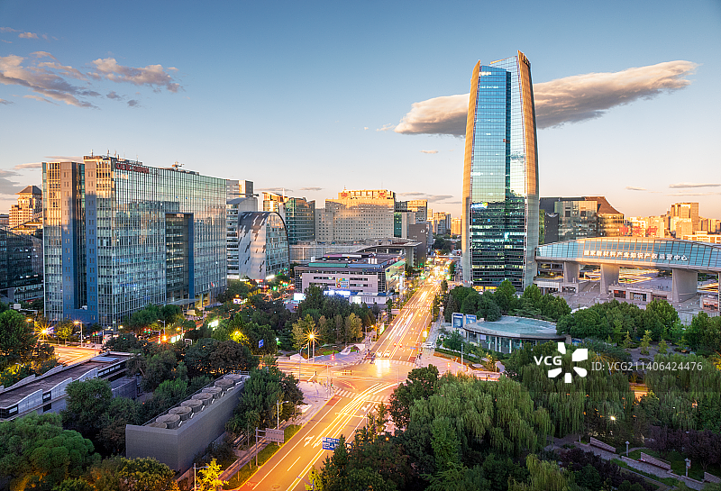 中关村日夜繁荣图片素材