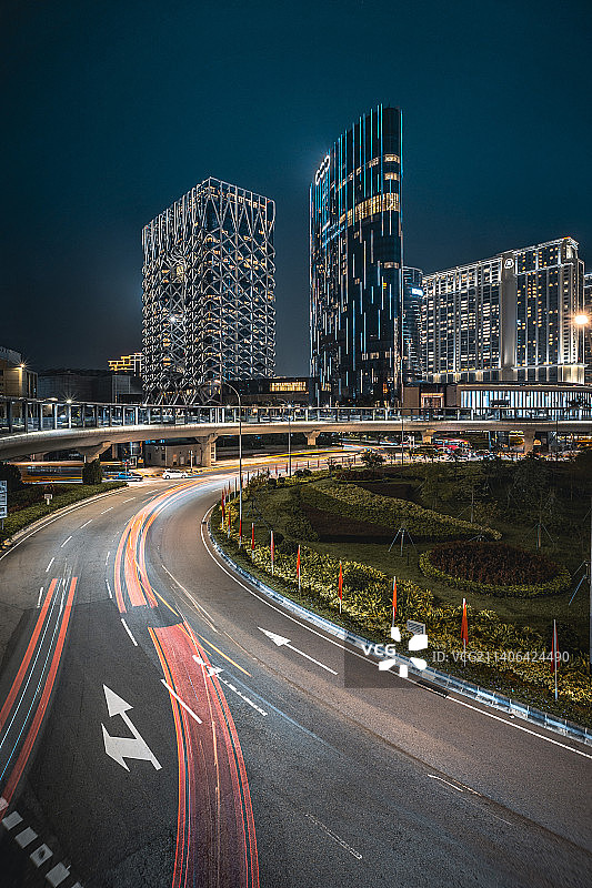 澳门新濠天地夜景图片素材