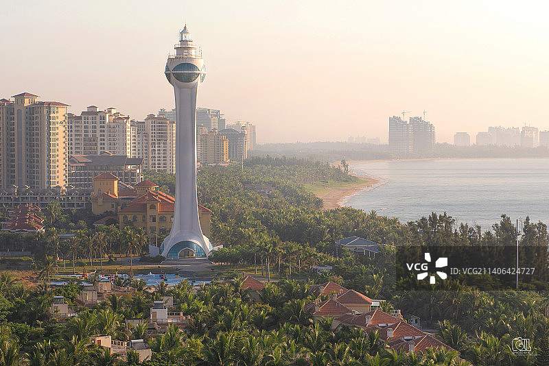 清晨的博鳌灯塔图片素材