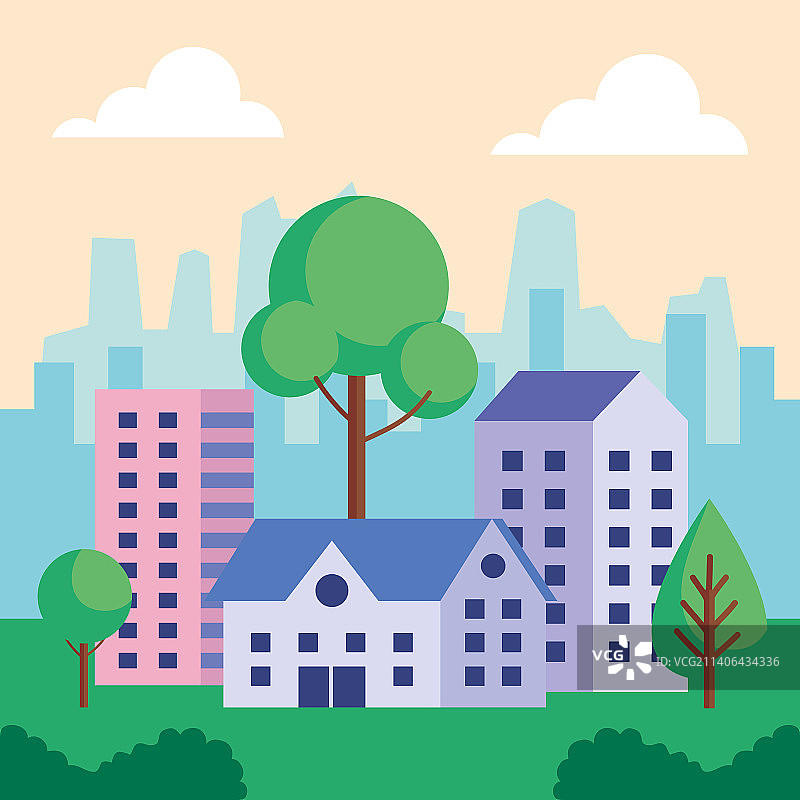 城市建筑和城市景观图片素材