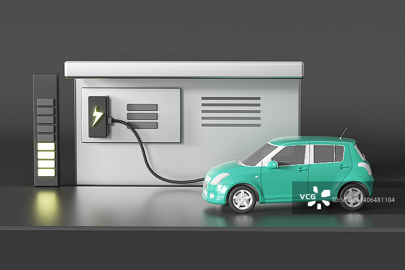 新能源汽车三维图图片素材