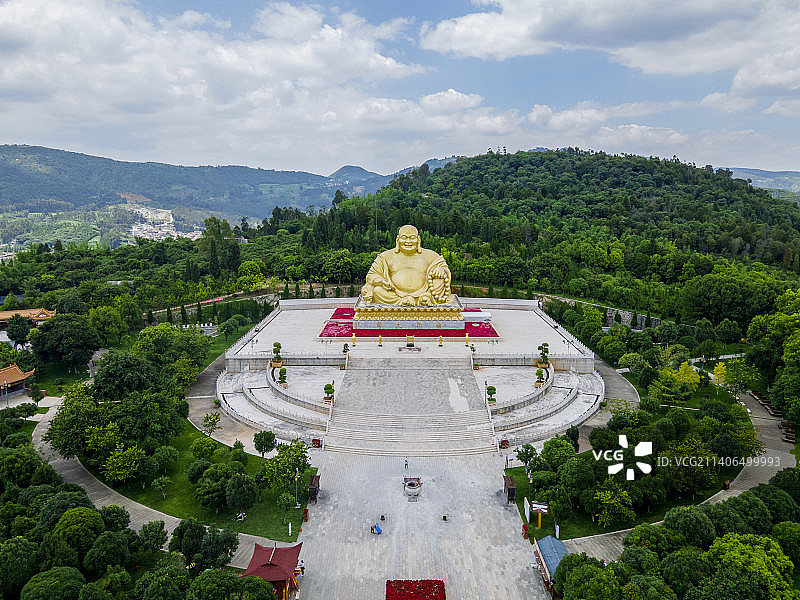 弥勒锦屏山弥勒大佛图片素材