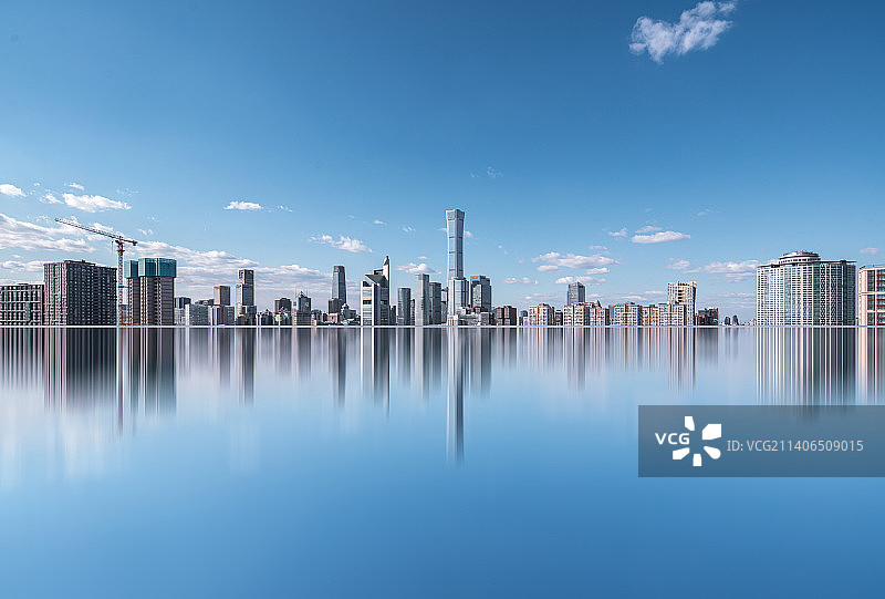 北京国贸CBD天际线图片素材