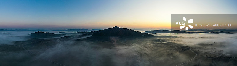 松花湖云海图片素材