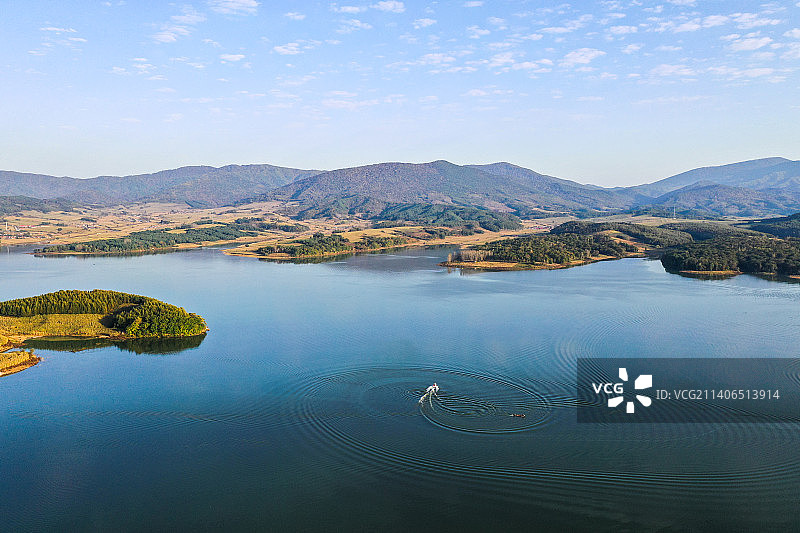 松花湖云海图片素材
