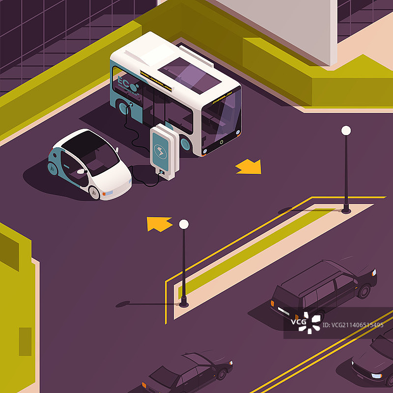 2.5D电动交通工具图片素材