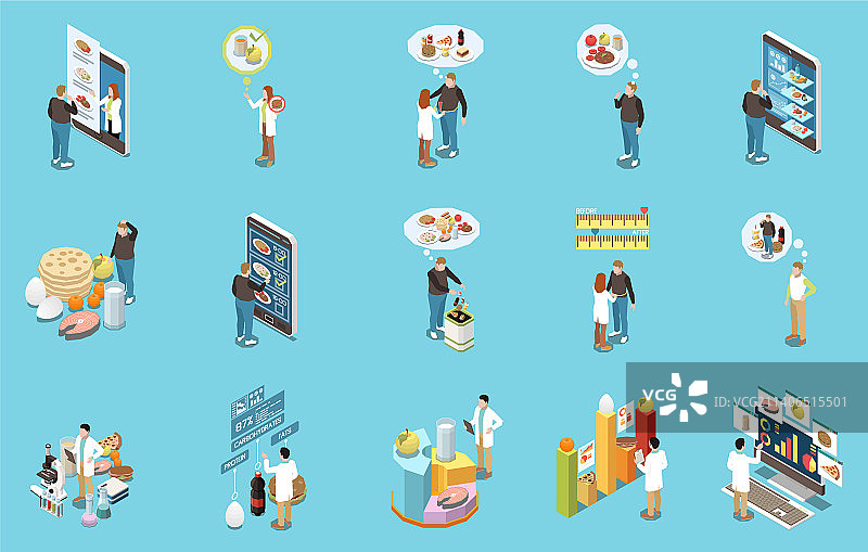 营养学2.5D图图片素材