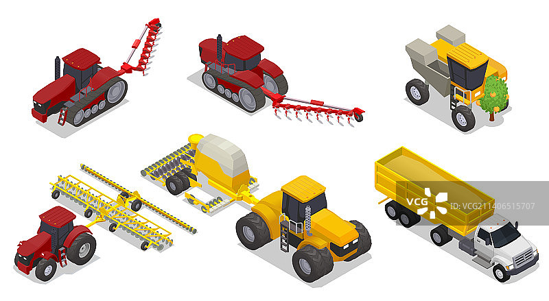 2.5D农业机械设备图片素材