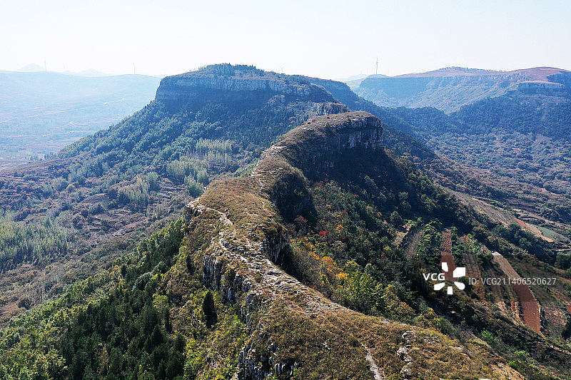 山东临沂平邑县大苍山秋景图片素材