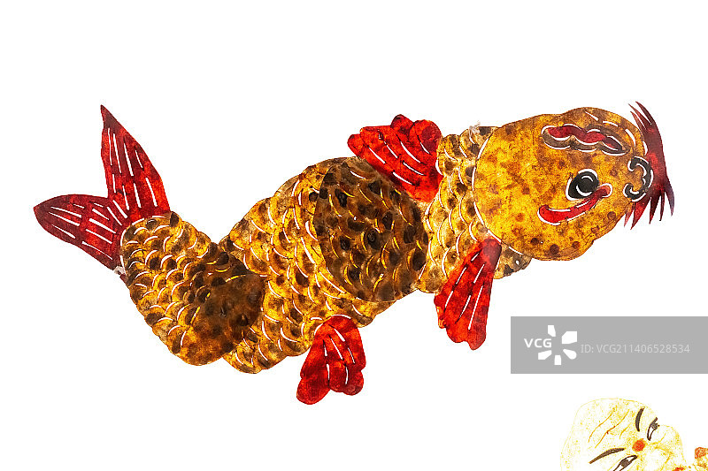 成都博物馆藏清代山海经鬼神皮影道具图片素材