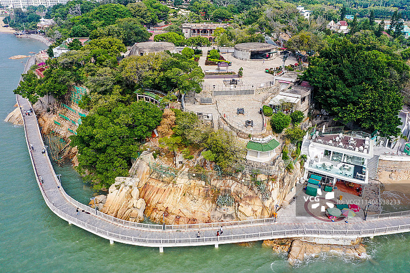 航拍福建厦门胡里山炮台图片素材