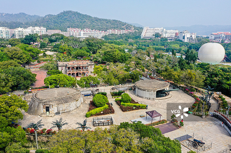 航拍福建厦门胡里山炮台图片素材