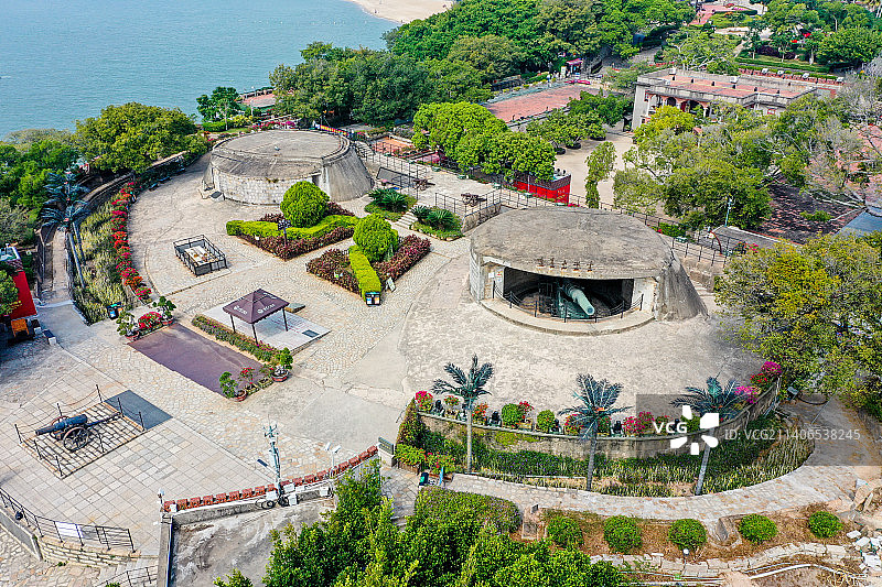 航拍福建厦门胡里山炮台图片素材