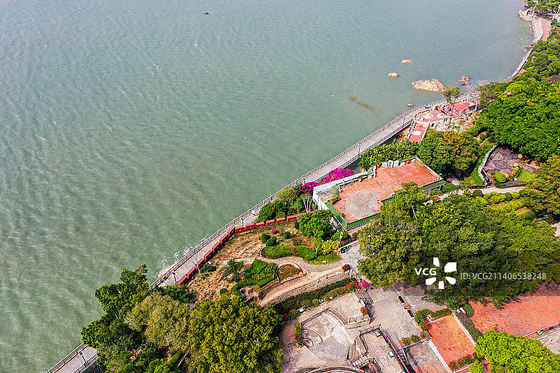 航拍福建厦门胡里山炮台图片素材