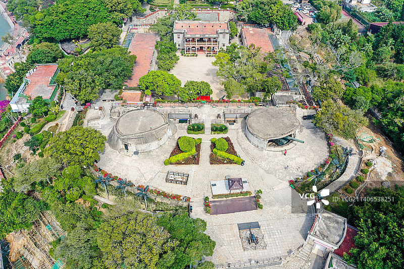 航拍福建厦门胡里山炮台图片素材
