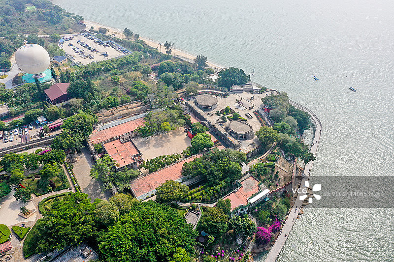 航拍福建厦门胡里山炮台图片素材