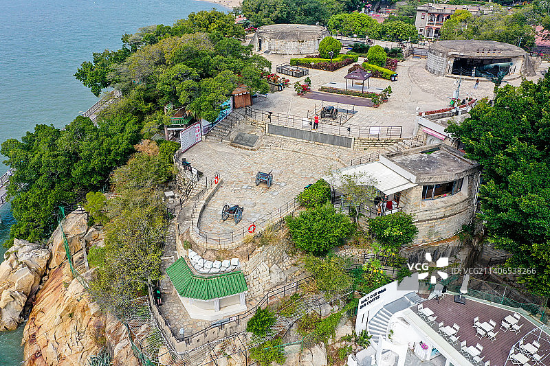 航拍福建厦门胡里山炮台图片素材