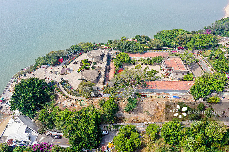 航拍福建厦门胡里山炮台图片素材
