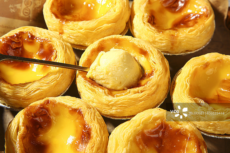 深底上的蛋挞图片素材