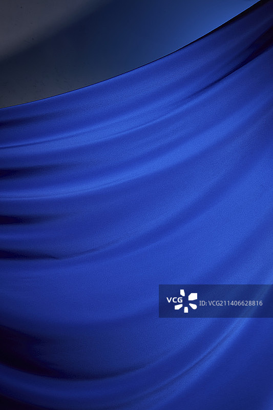 深蓝色绸缎图片素材