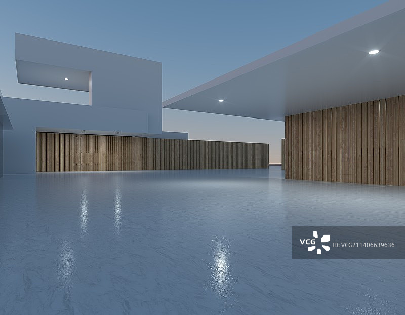 三维渲染城市广场建筑图片素材