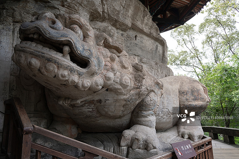 大足石刻宝顶山圆觉洞图片素材
