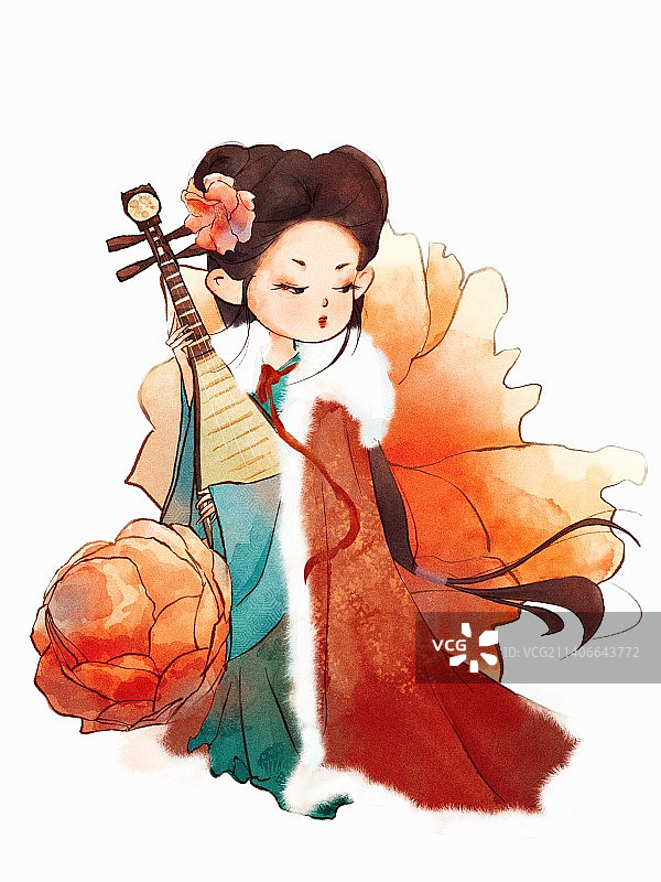 十二花神—十一月图片素材