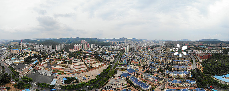 航拍辽宁省大连市旅顺口区旅顺日俄监狱旧址博物馆 历史文物原址展览图片素材
