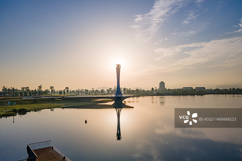 成都大运会火炬塔图片素材