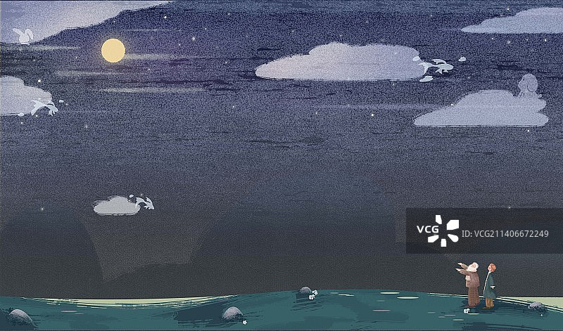 爷孙俩的小日常图片素材