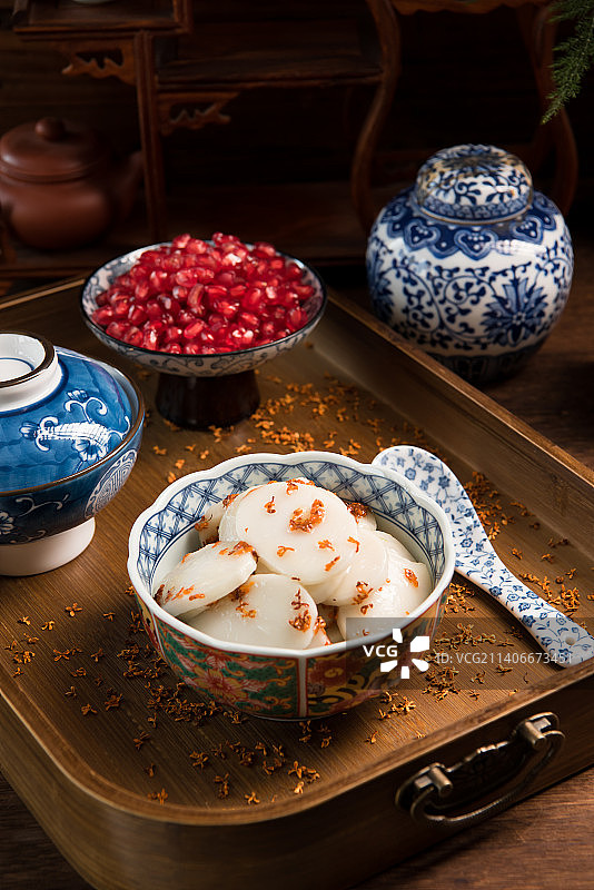 时令小吃 桂花年糕图片素材