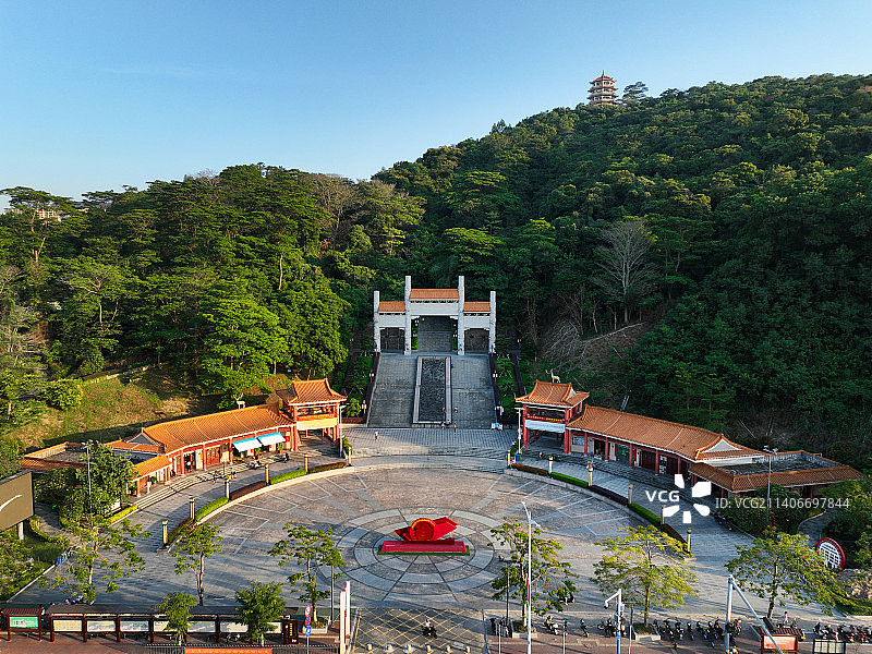 广东省中山市华佗山公园航拍图片素材