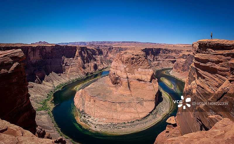美国亚利桑那州马蹄湾的壮丽景色图片素材
