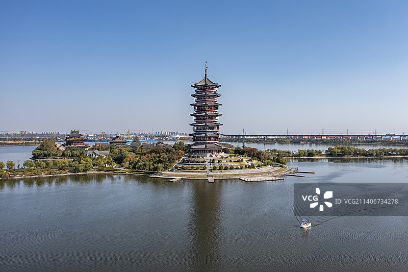 胶州少海湿地公园图片素材