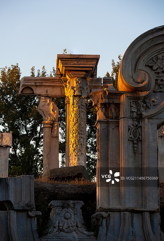 北京圆明园西洋楼遗址图片素材