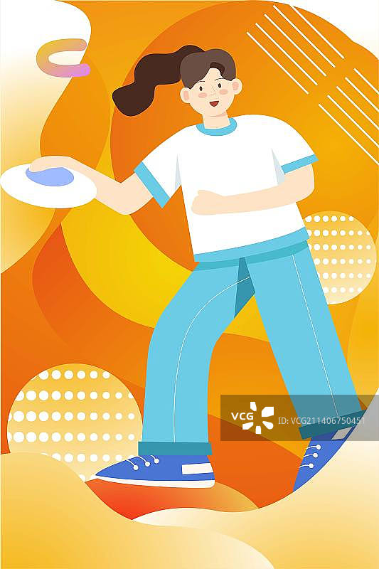 卡通教育学生青年职工企业合作运动锻炼休闲方式生活方式合作比赛竞技竞争宣传平面电商广告海报矢量插画图片素材