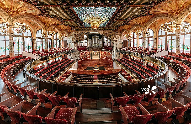 加泰罗尼亚音乐宫Palau de la Música Catalania图片素材