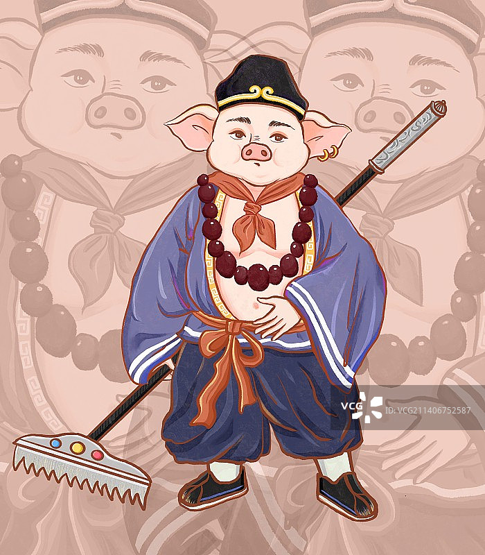 猪八戒卡通图片素材