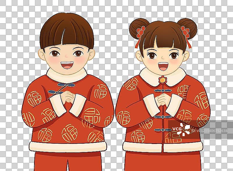 拜年儿童图片素材