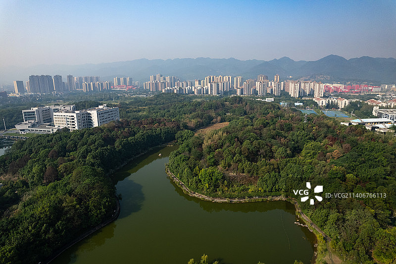 重庆大学城与重庆大学校园图片素材