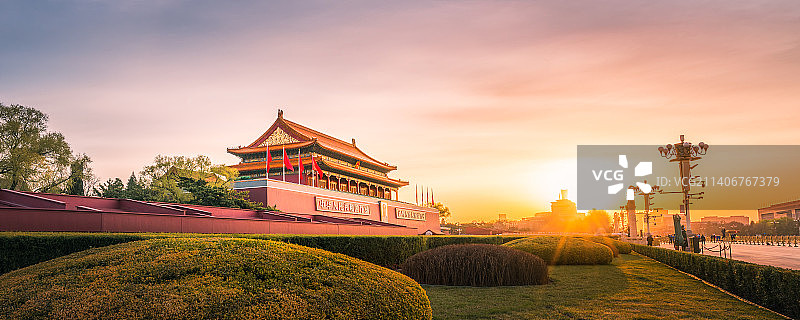 北京天安门日出图片素材