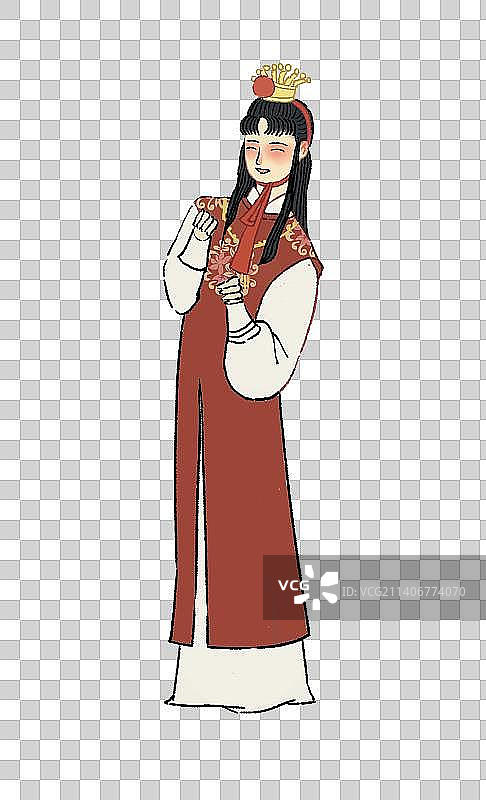 红楼梦金陵十二钗人物古风插画图片素材