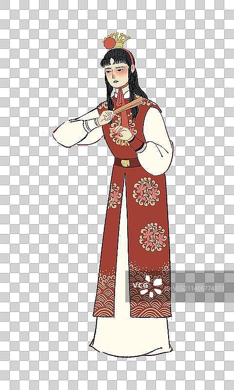 红楼梦金陵十二钗人物古风插画图片素材