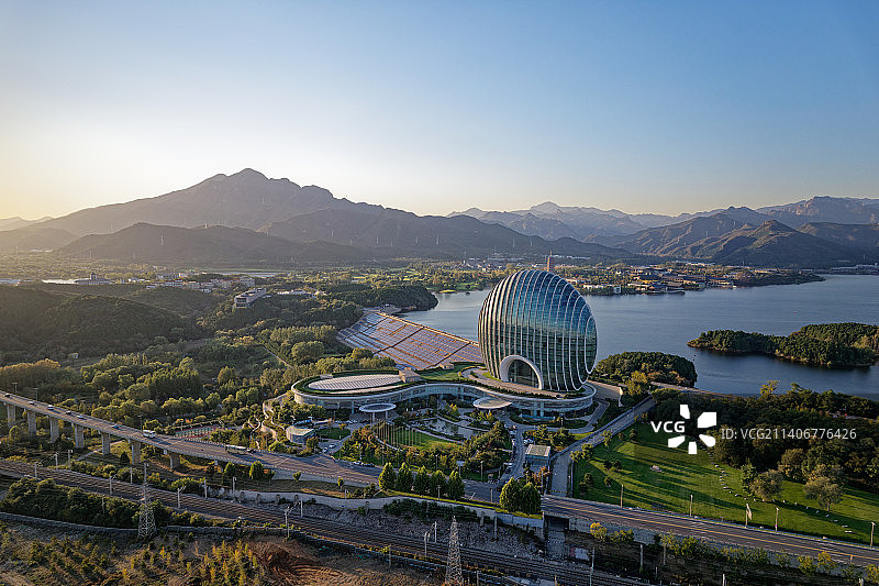 凯宾斯基酒店航拍图片素材